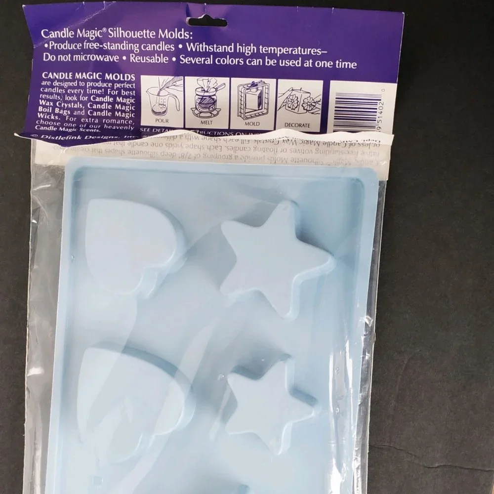 Vintage Candle Molds - Hearts and Stars